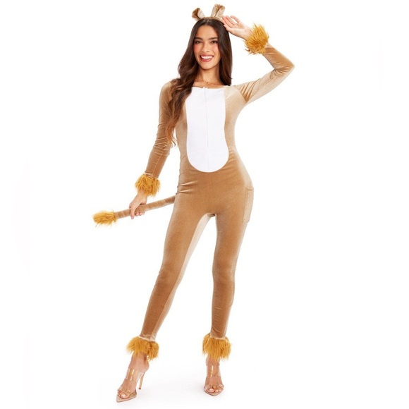 Tipsy Elves Other - TIPSY ELVES Women’s Lion Front Zip Bodysuit Halloween Costume/Cosplay | NEW/NWOT